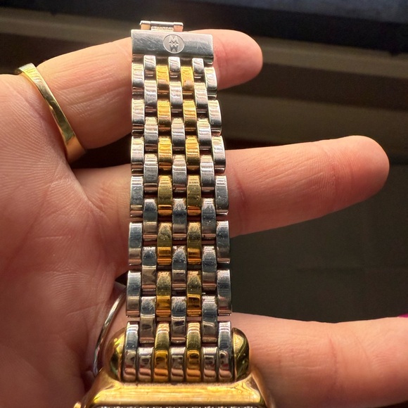 Michele Deco Madison Diamond Two-Tone 18k/SS Diamond Dial Watch $4000 - Picture 13 of 14